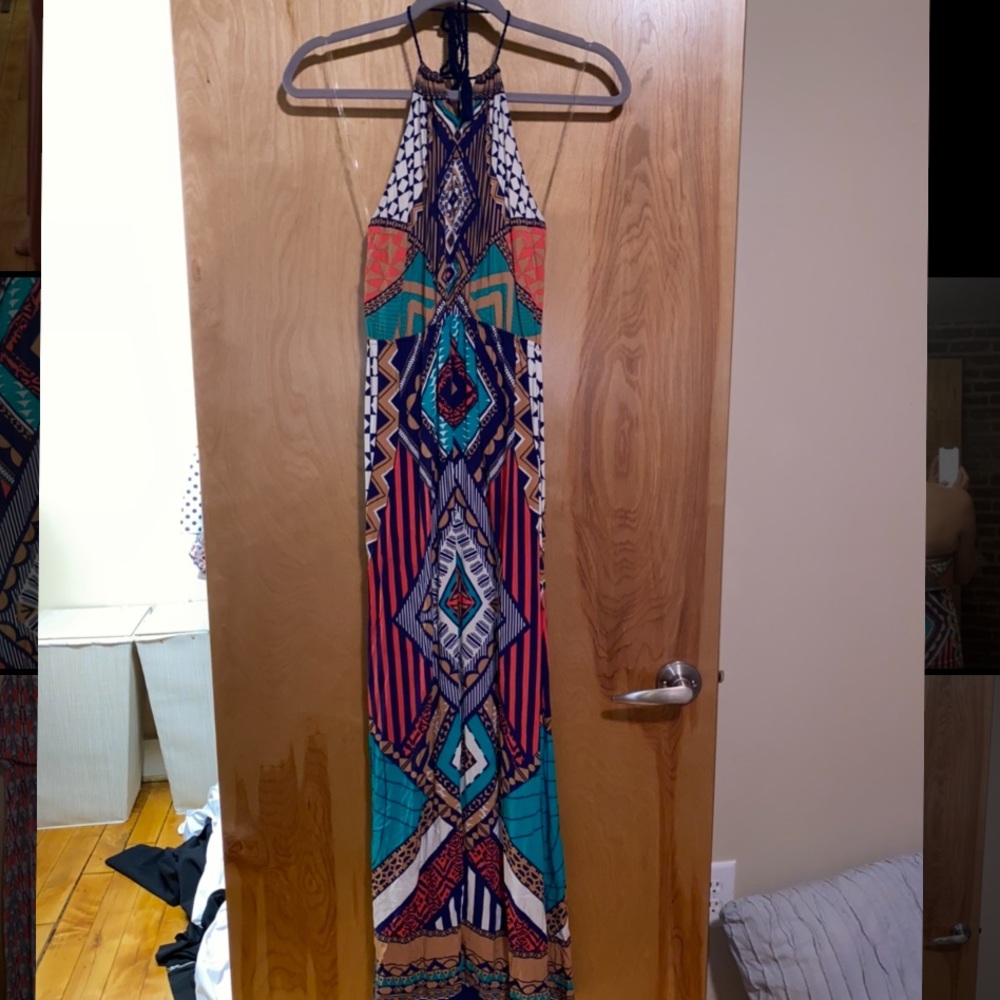 Halter top maxi dress